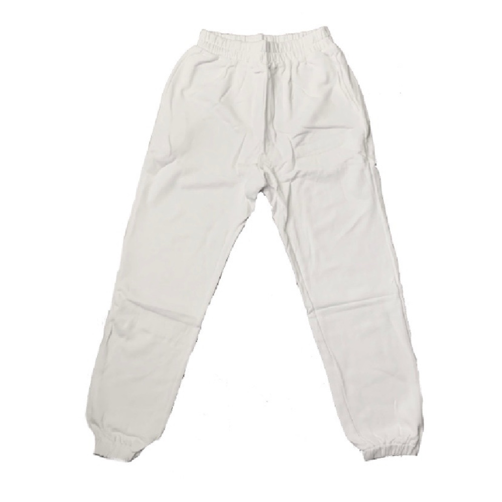 White joggers
